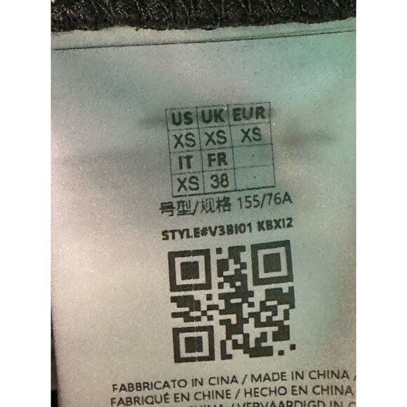 Guess black velvet rhinestones front logo short sleeves t-shirt size XS - Picture 4 of 16